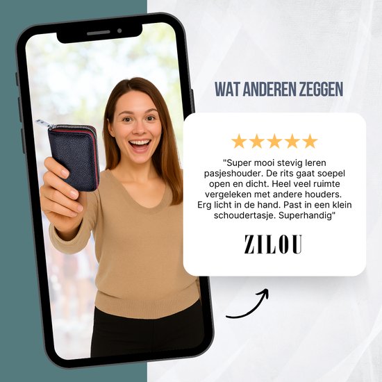 ZILOU® Porte-cartes de la carte titulaire de la carte de crédit unisexe Blauw