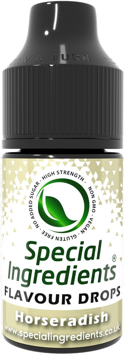 Mierikswortel Smaak Druppels - 30 ml - Smaakdruppels - Flavour Drops - Moderne Gastronomie - Moleculair Koken - Hersluitbare Pot - Recycled Plastic