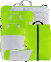 Packing cubes Compressie – Koffer organizer set – 6 stuks Baggage organizer met Compressierits – Packing cubes backpack – Groen