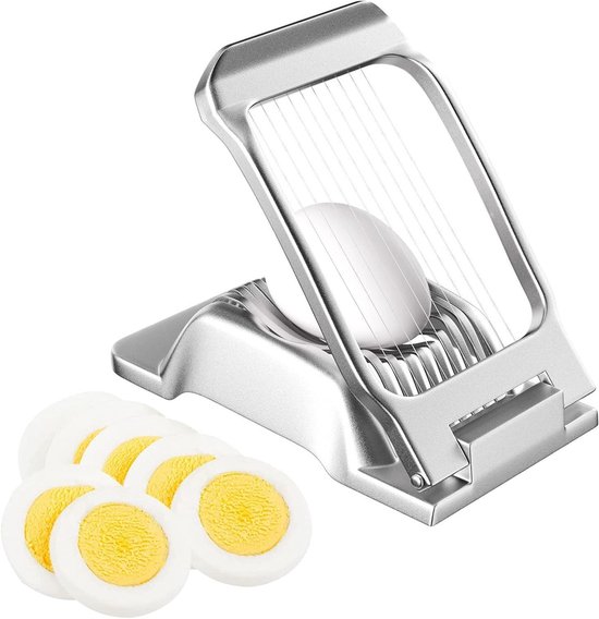 WINBST Eiersnijder van roestvrij staal keuken eiersnijder roestvrij staal draad eiersnijder hardgekookte eieren