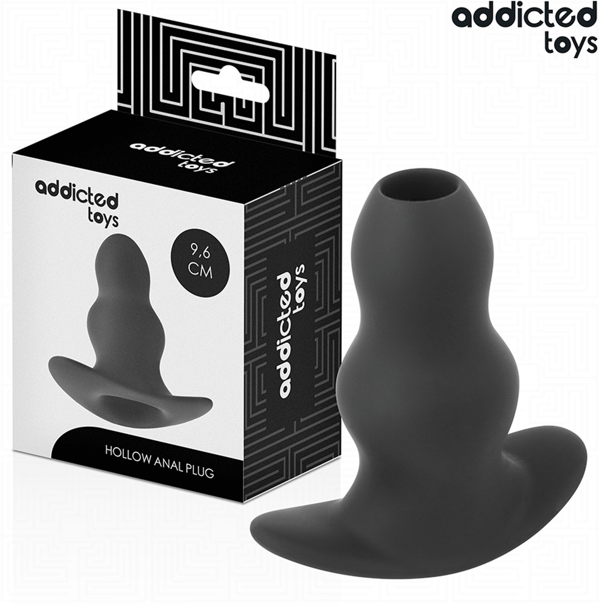ADDICTED TOYS - HOLLOW ANALE PLUG VAN SILICONE, MAAT M 9.6 CM | BUTTPLUG | SEKSSPEELTJES VOOR MANNEN | SEKSSPEELTJES VOOR VROUWEN | SEKSSPEELTJES VOOR KOPPELS