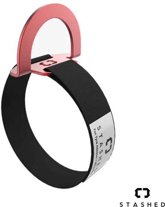 Fatbike ophangadapter rood 4-5 inch dikke banden klittenband snelspansysteem velgvriendelijk 30 kg