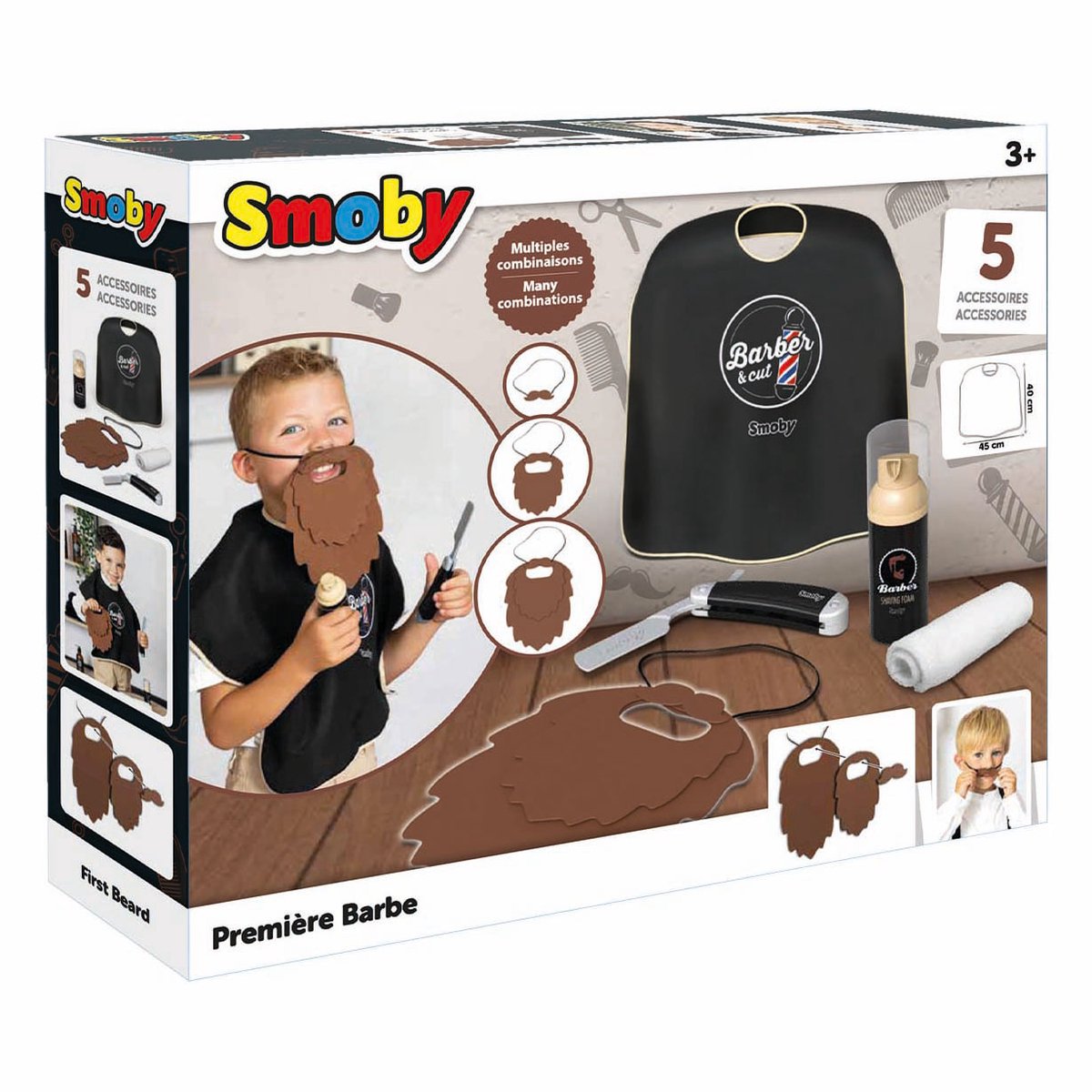 Set Smoby barber and cut Zwart