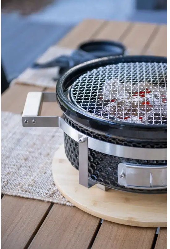 Mustang houtskoolgrill Hibachi - Keramische tafelmodel van Merkloos — afbeelding 3