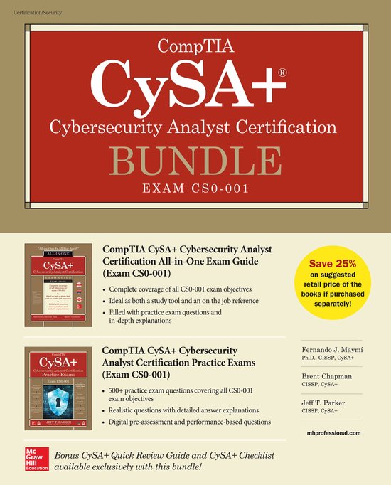 CompTIA CySA+ Cybersecurity Analyst Certification Bundle (Ex ... - cover