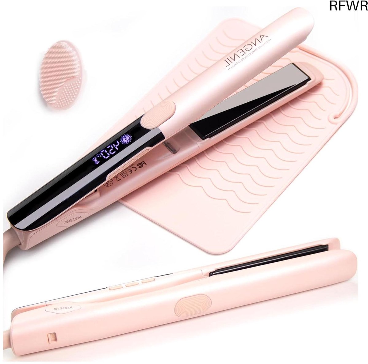 RFWR® 2-in-1 Stijltang en Krultang met Digitale Temperatuurinstellingen en Keramische Platen