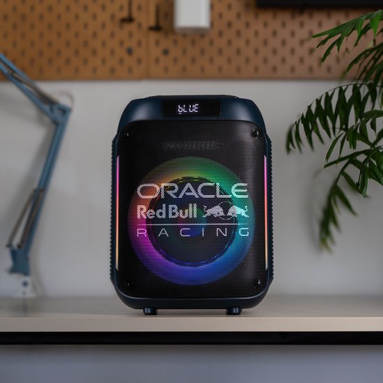 Oracle Red Bull Racing Portable Speaker - Bluetooth Party Speaker met LED Verlichting, 40W Max Vermogen, USB, FM, TWS & Afstandsbediening (RB-SK250) van Merkloos — afbeelding 4