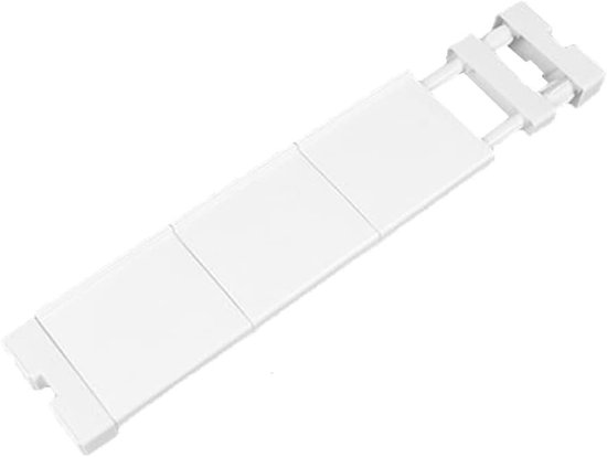 Simple Houseware Verstelbare Kast Hangstang - Dubbele Hangroede Chroom - Extra Opbergruimte