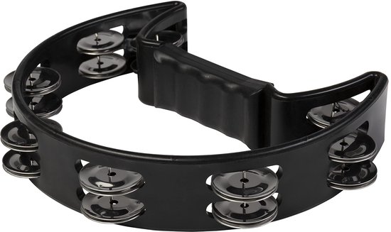 Foto: Fame fht b hand tambourine black tamboerijn