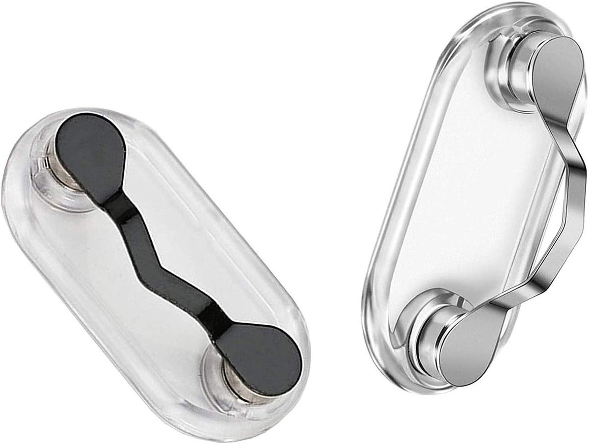 2-pack Magnetische Brillenhouders - Houder voor Lenzenvloeistof - Badgeclip - Premium Kwaliteit - Handig Accessoire - Veilig Bewaren Brillen - Stijlvol Ontwerp
