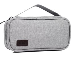 Electronica Accessoires Tas - Universele Draagtas voor Gadgets Kabels IPhone - Compact Reisset - Grijs - Voor IPhone 11 en IPhone 12