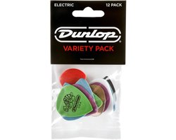 Dunlop PVP113 Electric Variety Plectrum 12-Pack - Plectra, light / medium, mix van 12 stuks