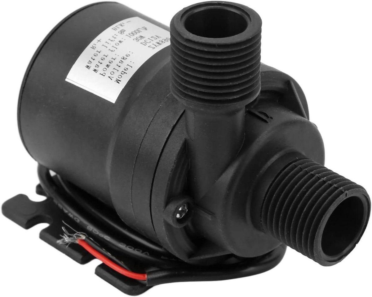 Waterdruk Booster Pomp,Booster Pomp Borstelloze Motor Laag Geluidsniveau DC12V 30W 13L/min 12m Ontlading Lift voor Heater