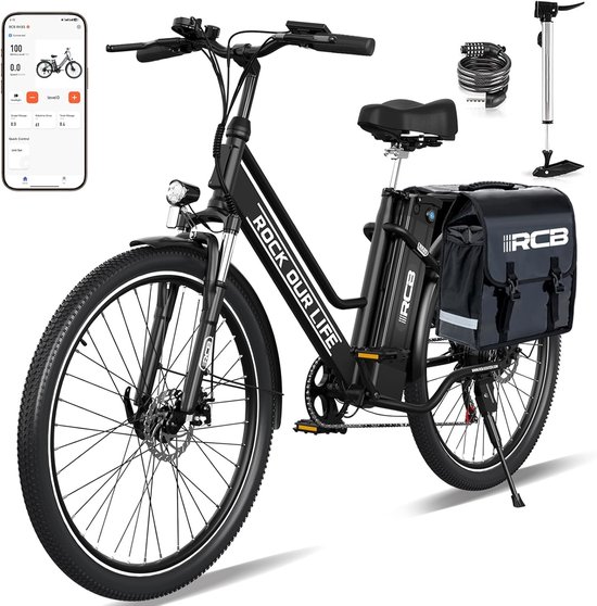 Hitway elektrische mountainbike – 14AH – 26 inch – 250W – zwart