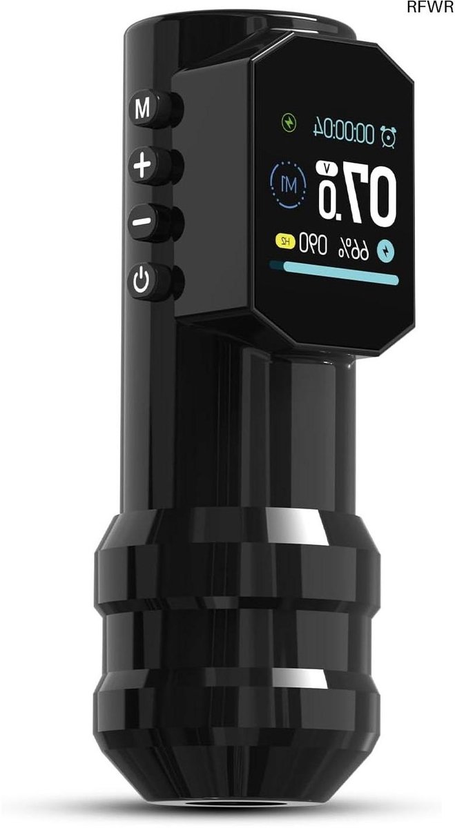 RFWR® Draadloze tattoo-machine met 4,0 mm slaglengte en OLED-display voor tattoo-kunstenaars