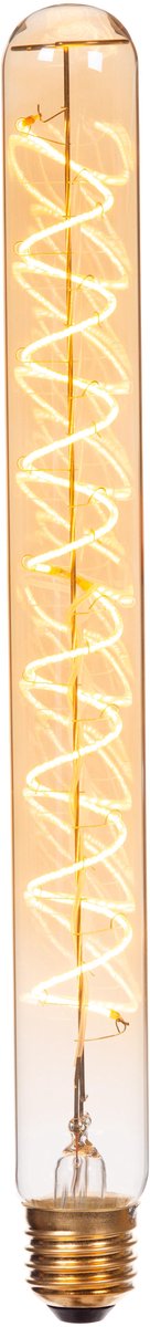 Lucide T32 - Filament lamp - Ø 3,2 cm - LED 3 StepDim (Memory) - E27 - 1x4,9W 2200K - Amber