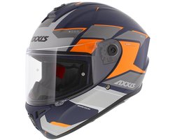 Axxis Draken S helm Sunray mat blauw grijs oranje