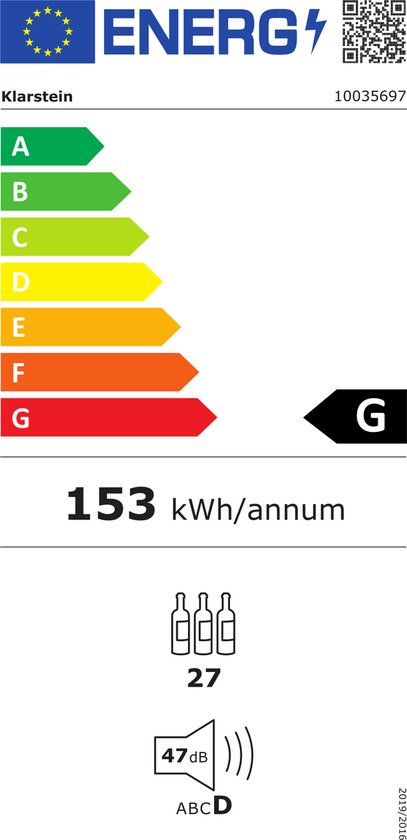 Klarstein Bodega 27 Duo+ - Wijnkoelkast 74 Liter Met Twee Zones - Drankenkoeler Voor 27 Wijnflessen - Compressiekoeling - Glazen Panoramadeur Met UV-Bescherming - 47 dB - Zwart