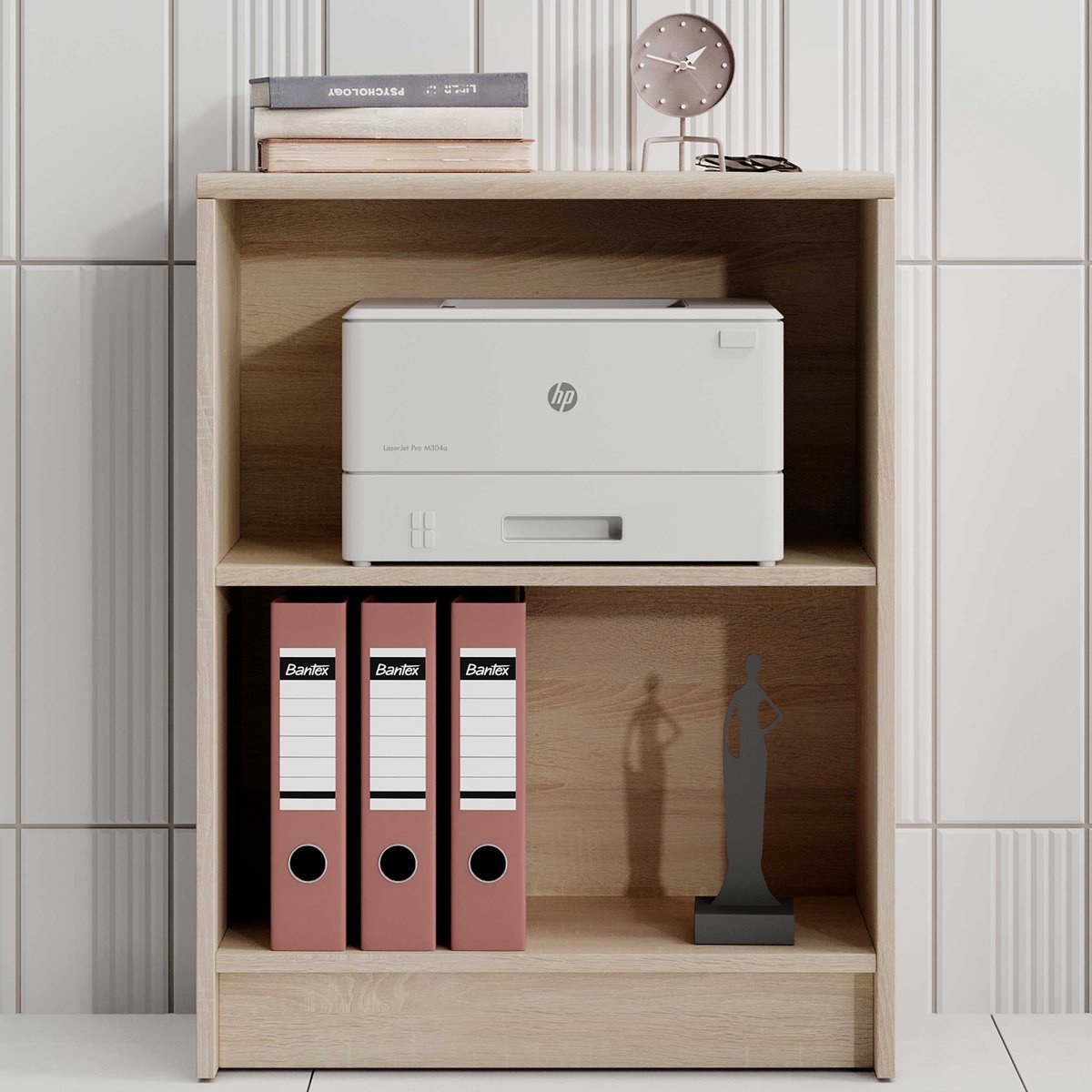 Boekenkast Viviane 60x78cm - Eik - Emob - Boekenkast - Bruin - Spaanplaat