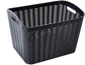 Panier Ezystorage Plastique noir - 26 litres - 21,5 x 32 x 29 cm