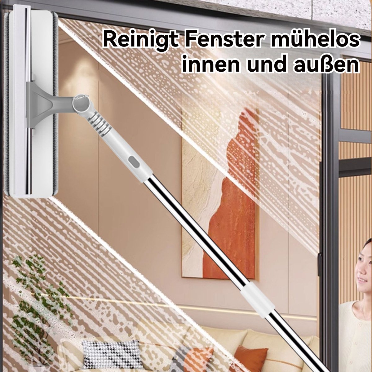 CHIWIN Glas Trekker - 180° draaibare kop, verstelbare staal thumbnail 7