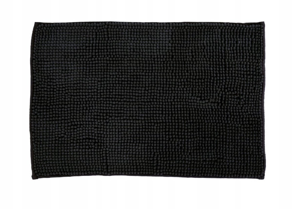 Vloerkleed zacht 60x40 cm zwart