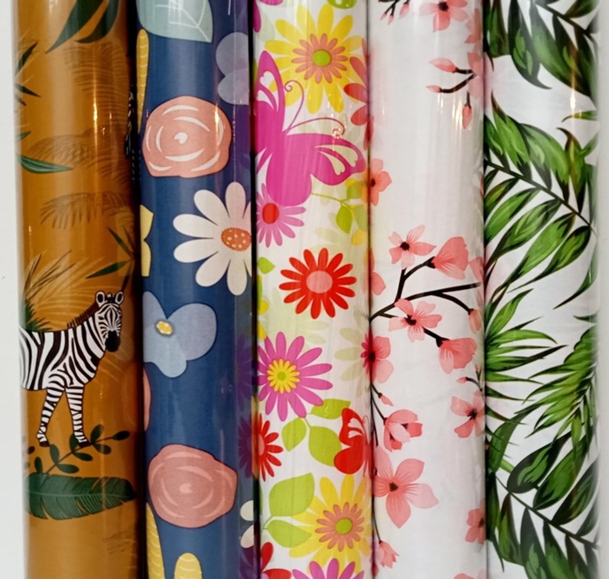 Inpakpapier BOTANIC 5 rollen - Cadeau inpak papier -70x200cm.