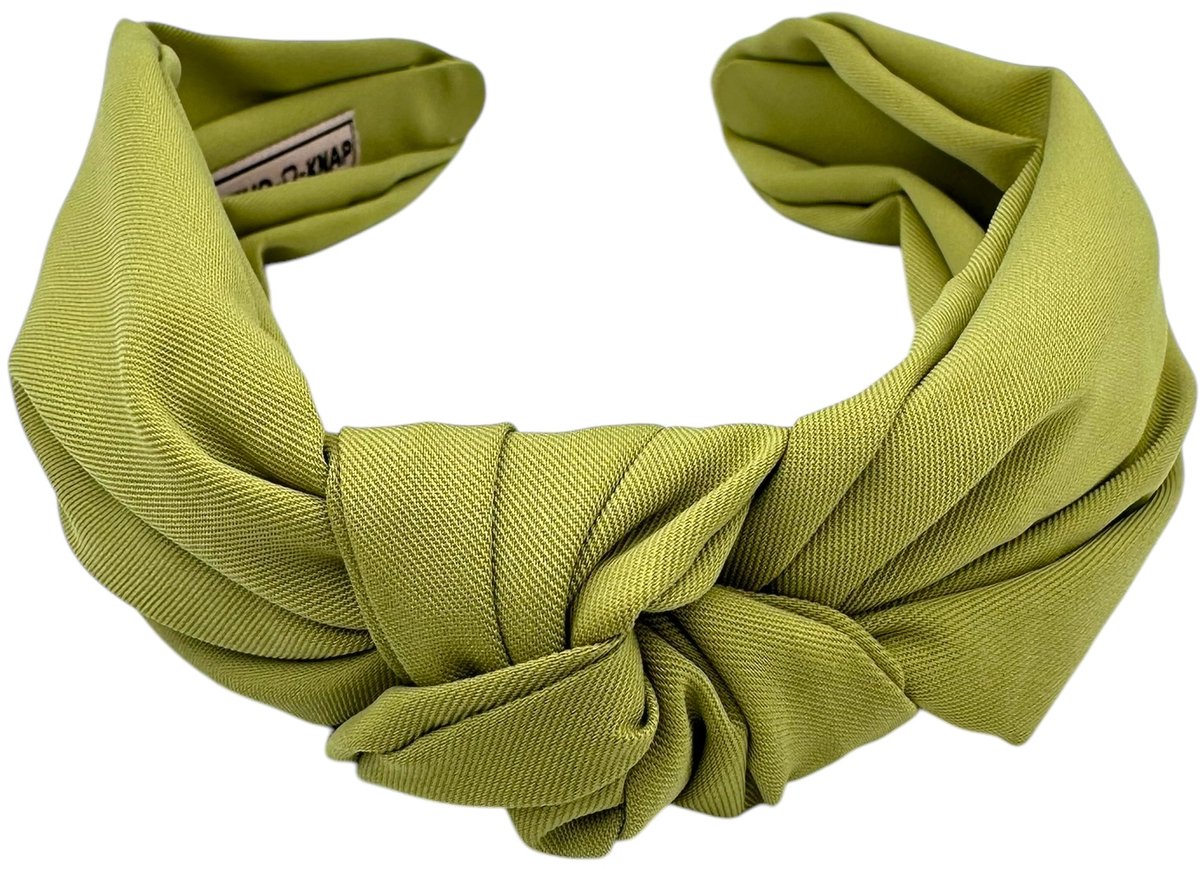 Altijd Knap - Haarband Basic Olive - Olijfgroene haarband met knoop