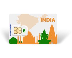 Simkaart India Unlimited Data + Onbeperkt Locaal Bellen Prepaid Met Snel 4G/5G Internet En Bellen Op Reis Met Airport Telecom