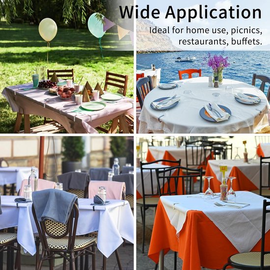 Pinces à Pinces à nappe BOTC - 12 pièces - Pinces de Pince-nappes robustes pour nappe - Poids de nappe - Acier inoxydable