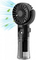 Handventilator - Ventilator Met Waternevel - Draagbare Mini Ventilator - Oplaadbaar - 4 Standen - Mist - Water - Waaier