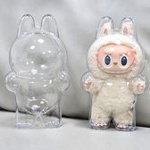 Beschermhoes Labubu Monster – Transparante Cover - Hoesje - Case - Opbergdoos voor Staande Labubu Pop - (Alleen hoesje geen pop)