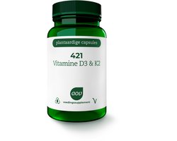 AOV 421 Vitamine D3 & K2 - 2 x 60 vegacapsules - 60 stuks