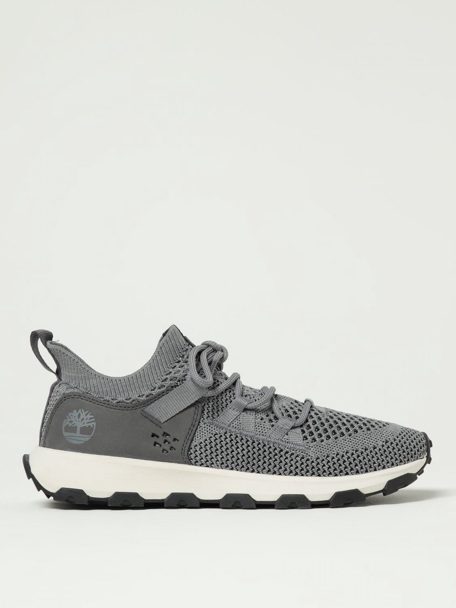 Versatile Knit Upper Walking Sneakers for Everyday Comfort and Trail Grijs
