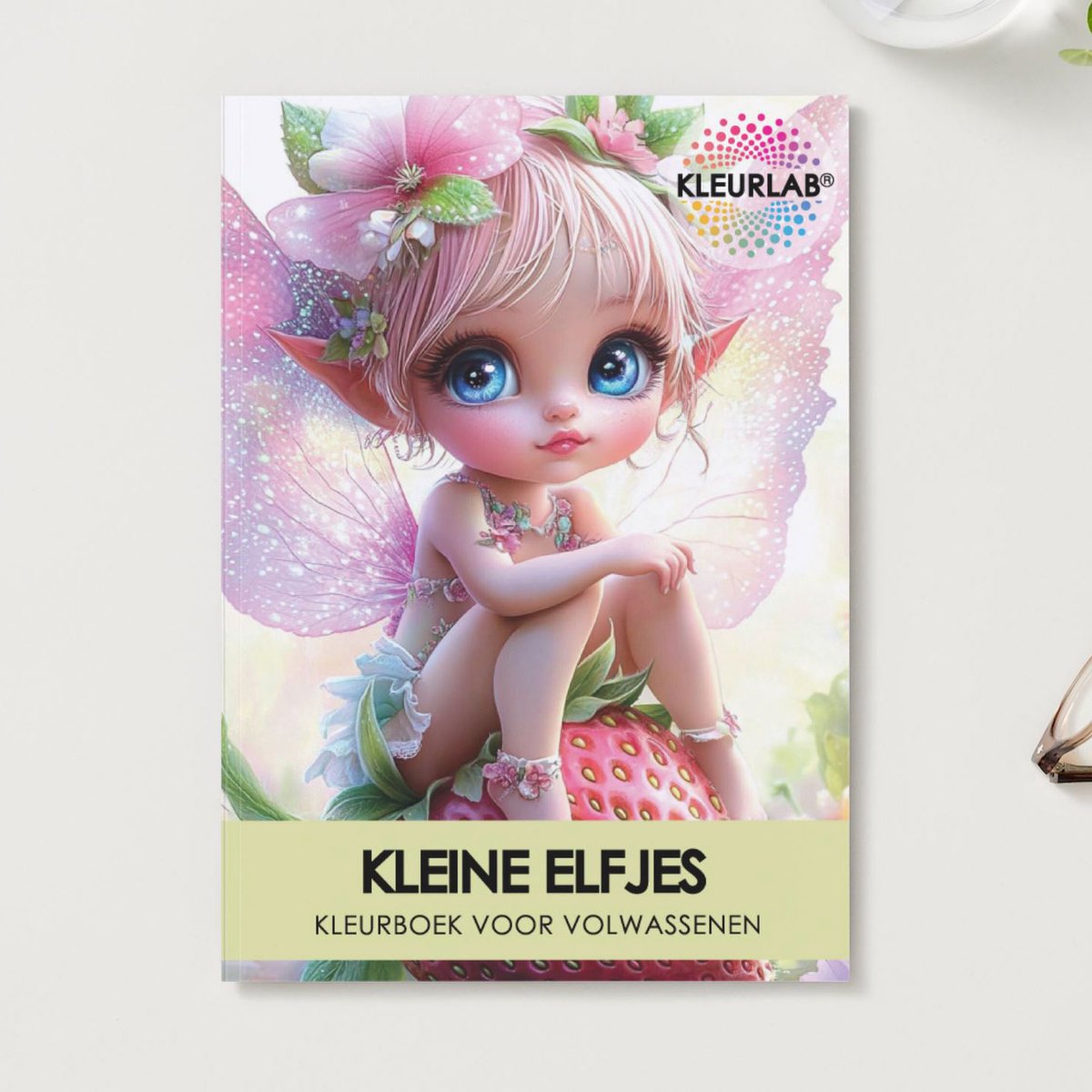 KleurLab® - Kleine Elfjes - Kleurboek voor Volwassenen - Fantasy - Sprookjes - 48 Fantasie Kleurplaten op A4 - Enkelzijdig Bedrukt — afbeelding 7