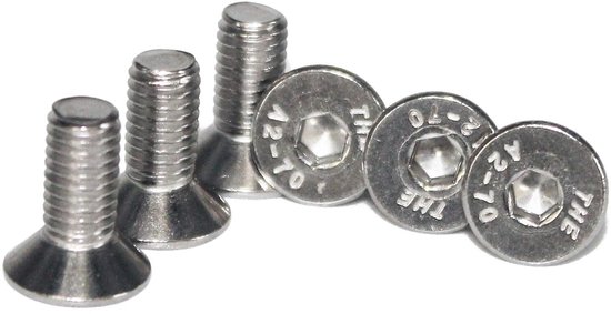 Inbusbout Roest Vrij Staal M2 x 4mm - Per 10 stuks