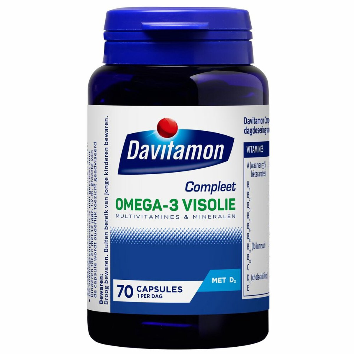 Goedkoopste 4x Davitamon Compleet Omega-3 Visolie 70 capsules