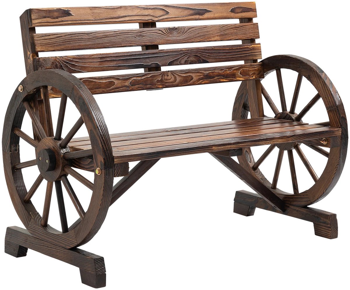 Houten Tuinbank – Buitenbank – Tuinmeubel – Verandabank – Grenenhout – Waterbestendig – Stevig 240 Kg
