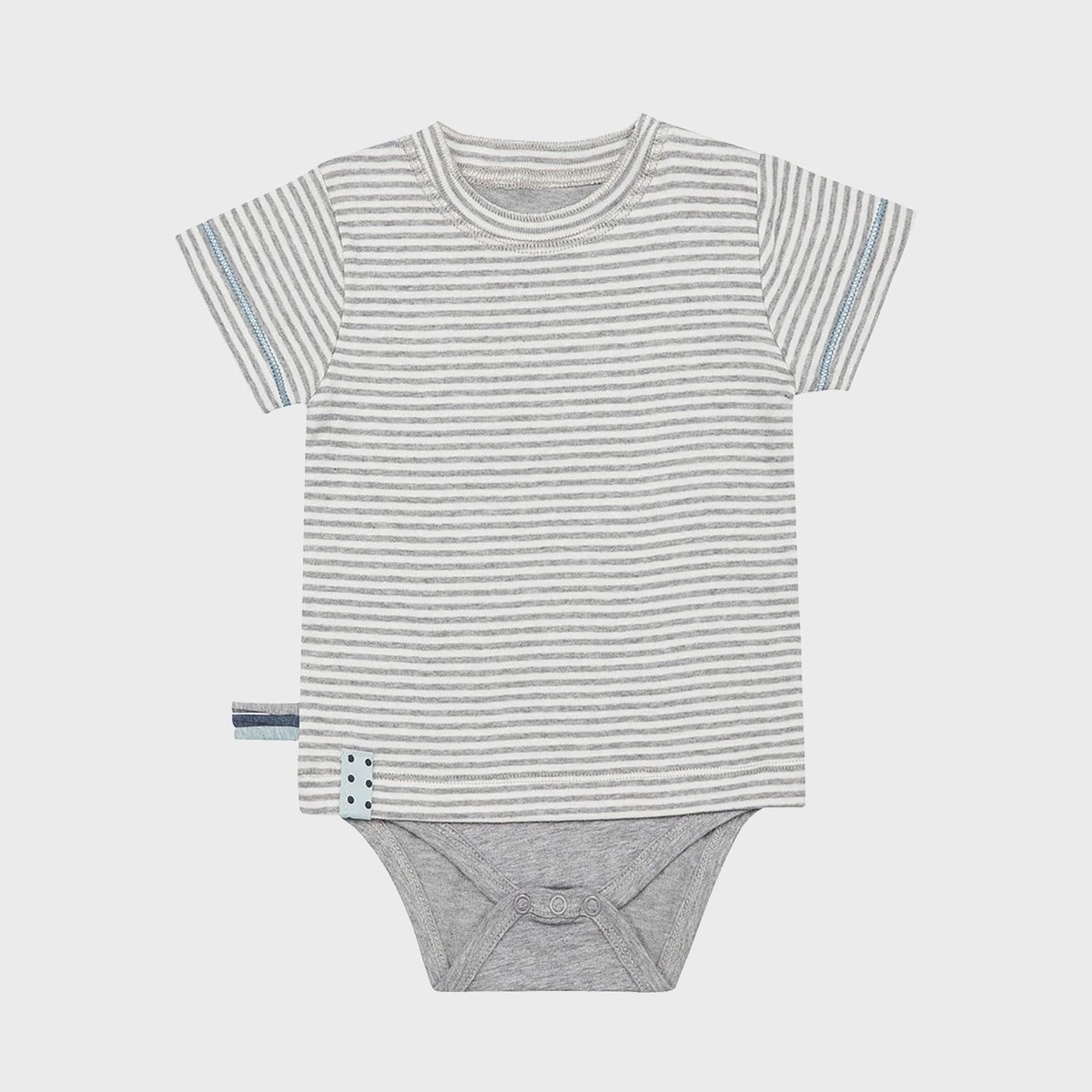 Baby T-shirt met korte mouwen OrganicEra Organic Baby S/S T-shirt body gestreept