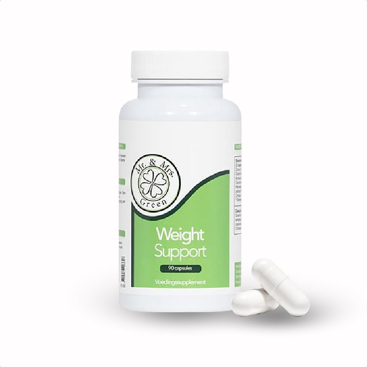 Goedkoopste Mr and Mrs Green - Vetstofwisseling Supplement - Groene Thee & Chroom - Ondersteunt Gewichtsbeheersing - 90 Capsules