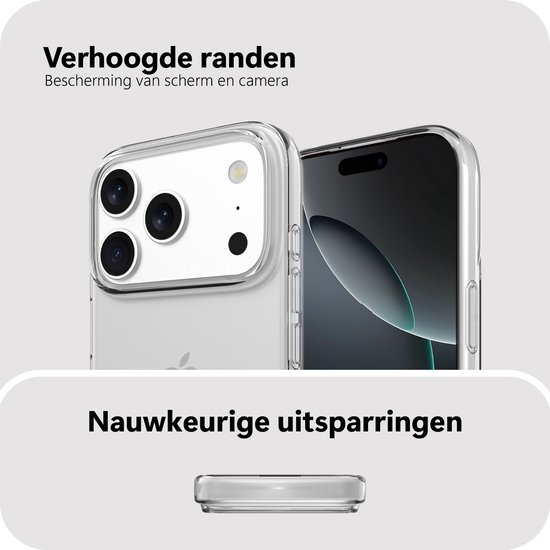 Coque Cazy compatible avec iPhone 17 Pro Max - Coque en Siliconen souple 100 % GRS - Transparente