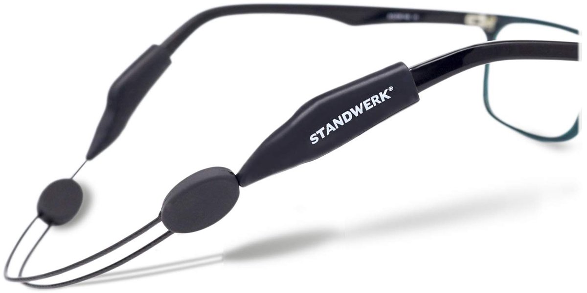 STANDWERK Brillenkord Sport – Betrouwbaar Brilband voor Dames, Kinderen, Heren – Waterdicht en Flexibel - Size M
