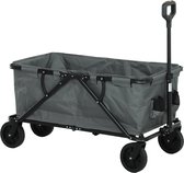 Bol.com Outsunny-Gartenwagen-100cm x 55cm x 56cm-Dunkelgrau aanbieding