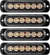 Futheda 10 stks 12 V Side Marker Lichten 6SMD LED Lampen Voor Achterlicht Positie Indicatoren voor Trailer Truck Caravan Camper Van Vrachtwagen Bus Boot Tractor Motor Amber Oranje
