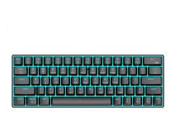 NAXSIR Mechanisch Gaming Toetsenbord – Draadloos & Bedraad – Compact 60% Toetsenbord – RGB Backlit,zwart