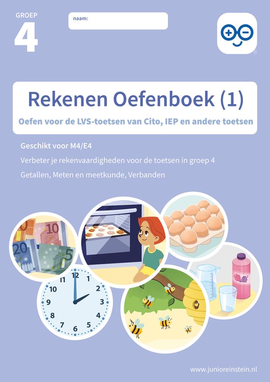 Rekenen Oefenboek 1 groep 4 Geschikt voor de LVS-toetsen van ... - cover