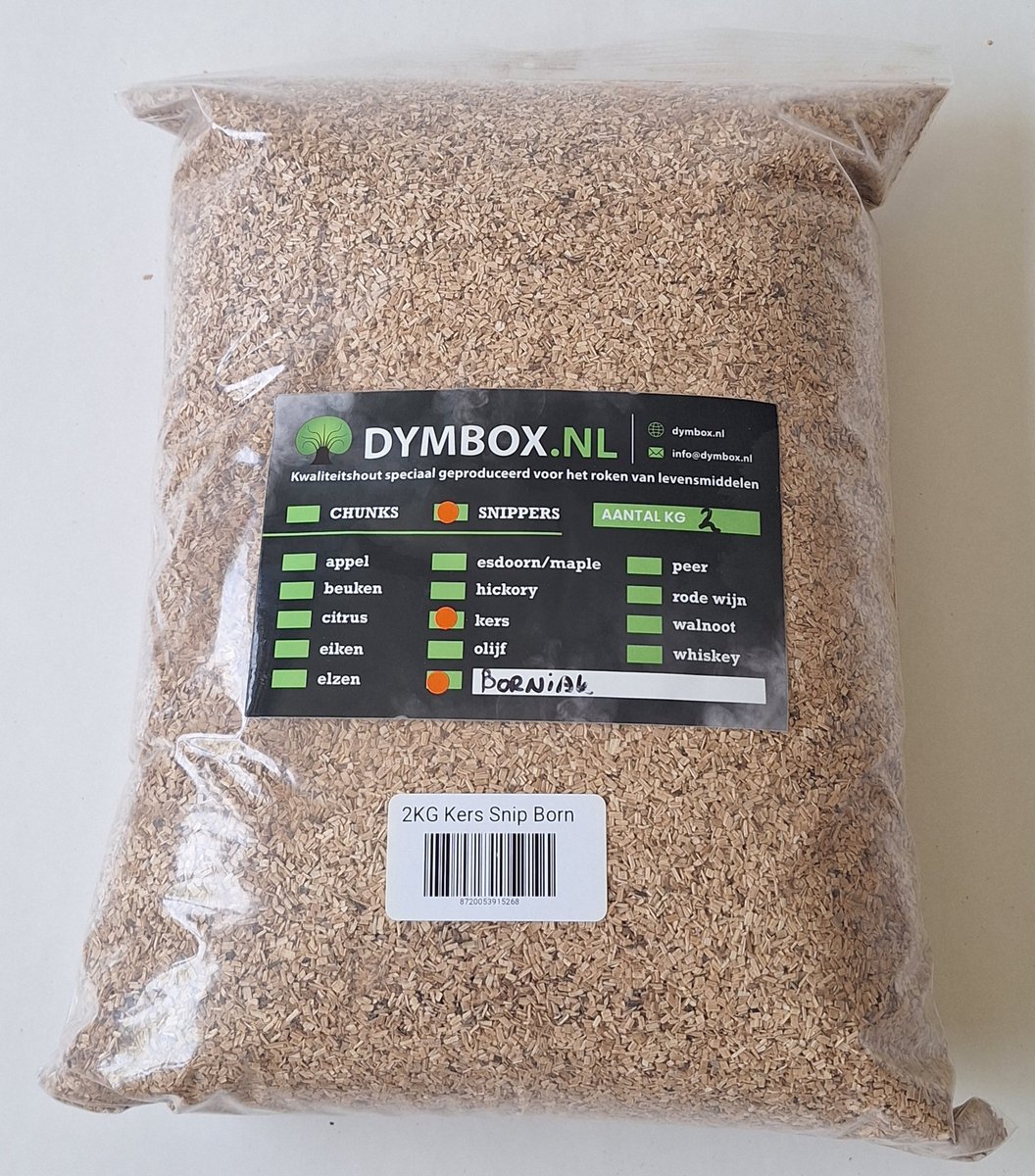 Beuken rooksnippers 2kg ≈ 6,66 Liter geschikt voor o.a. Borniak rookovens