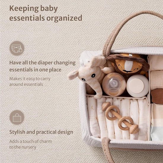 1 st. Opbergmand voor de babykamer - Luiermand-organizer, Hangtas voor