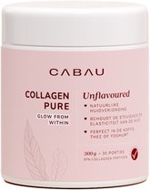 Cabau – Collagen Pure – Puur Collageen Poeder met Hyaluronzuur & Vitamine C – Smaakloos & Makkelijk Mengbaar – 300g (30 Porties)