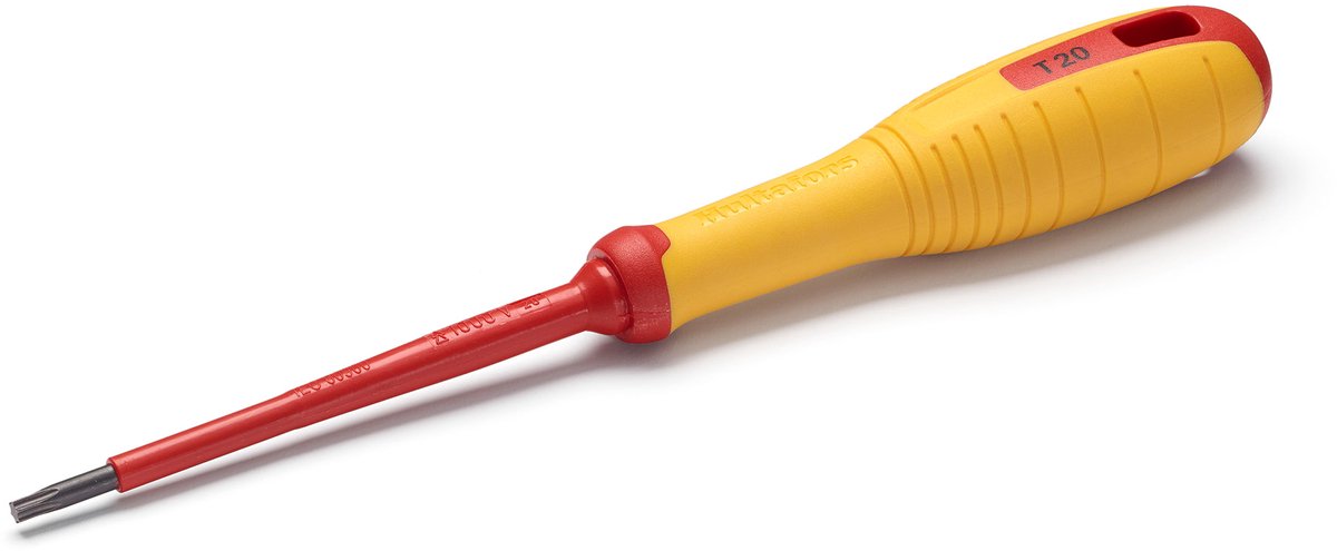 Hultafors VDE Torx® Schroevendraaier, TX10 x 100 mm voor elektra met geïsoleerde kling en greep